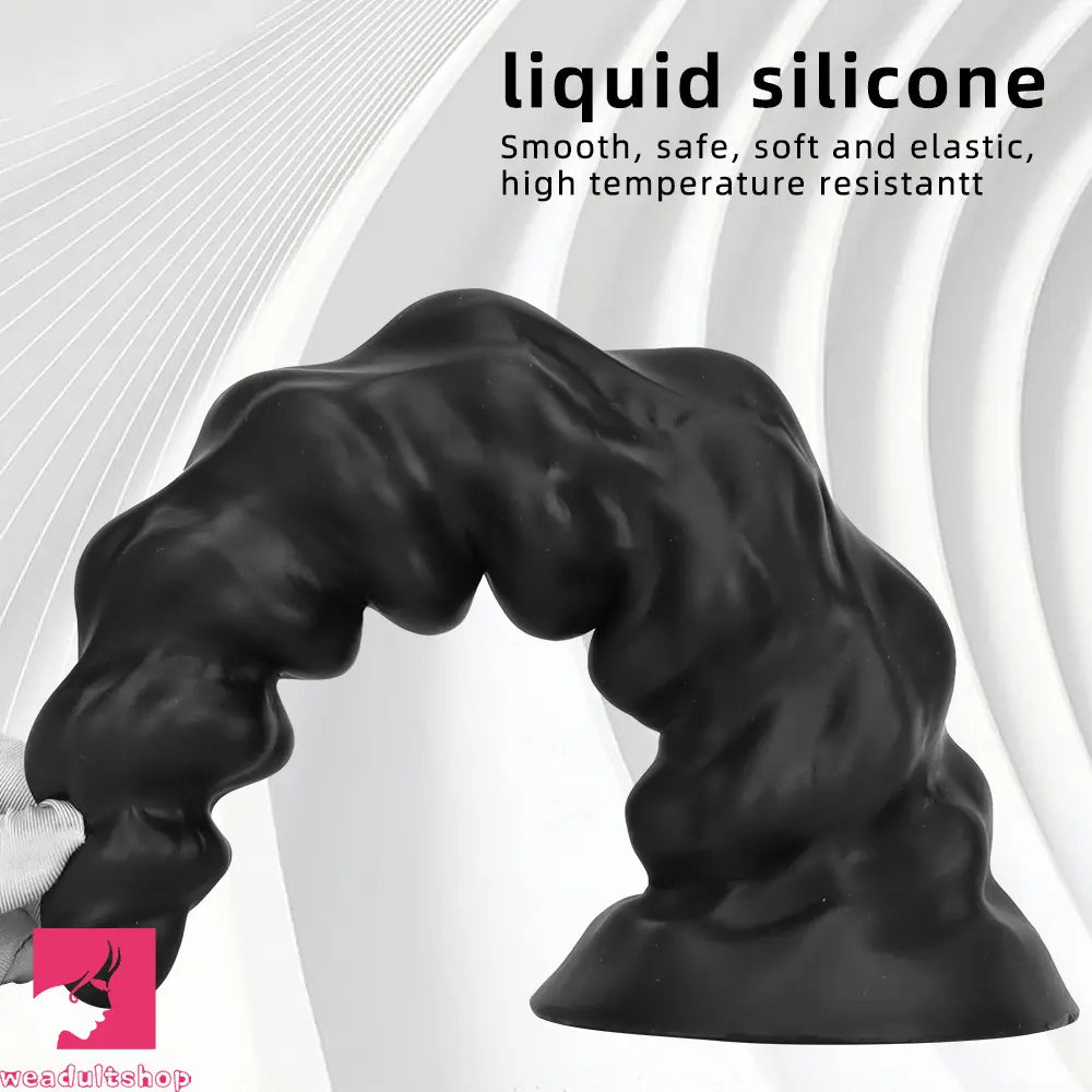 7.28in 9.44in 11.61in Black Big Fantasy Odd Silicone Soft Dildo For Sex Toy