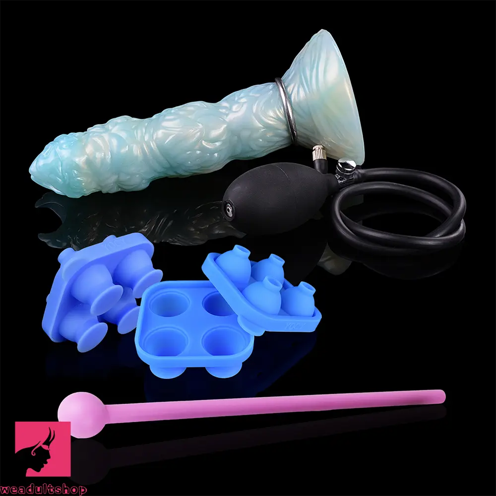 8.42in Adult Masturbation Cock Odd Ovipositor Egg Laying Inflatable Dildo