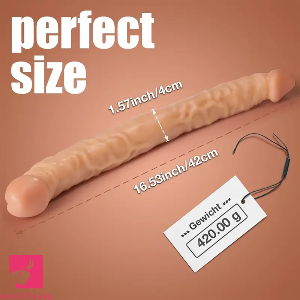 16.53in Realistic Double-Ended Dildo Adult Sex Toy For Lesbian Women