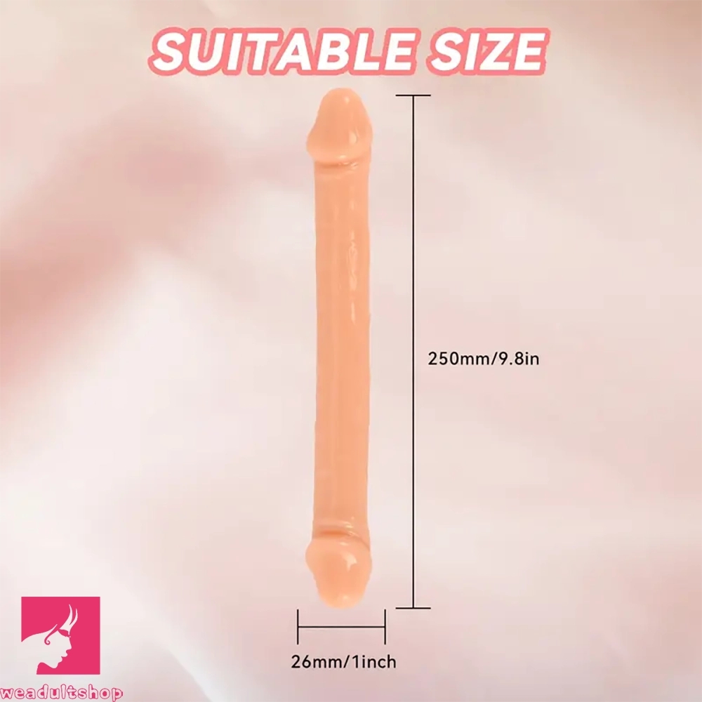 9.8in Realistic Dual-Sided Lifelike Big Dildo For Penis G Spot Stimulation