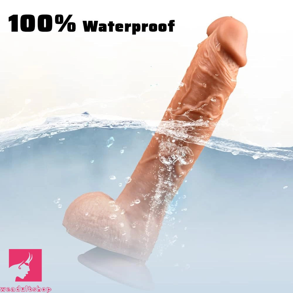 8.46in Realistic Big Dildo Skin Feeling Toy For Women Clitoral Stimulator