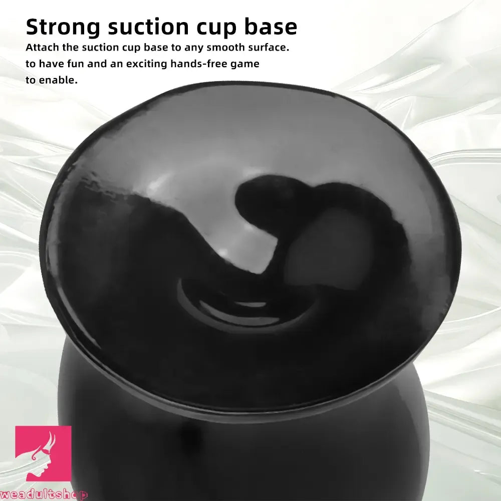 7.87in 9.44in PVC Black Anal Plug Thick Fat Big Dildo Cock With Suction Cup