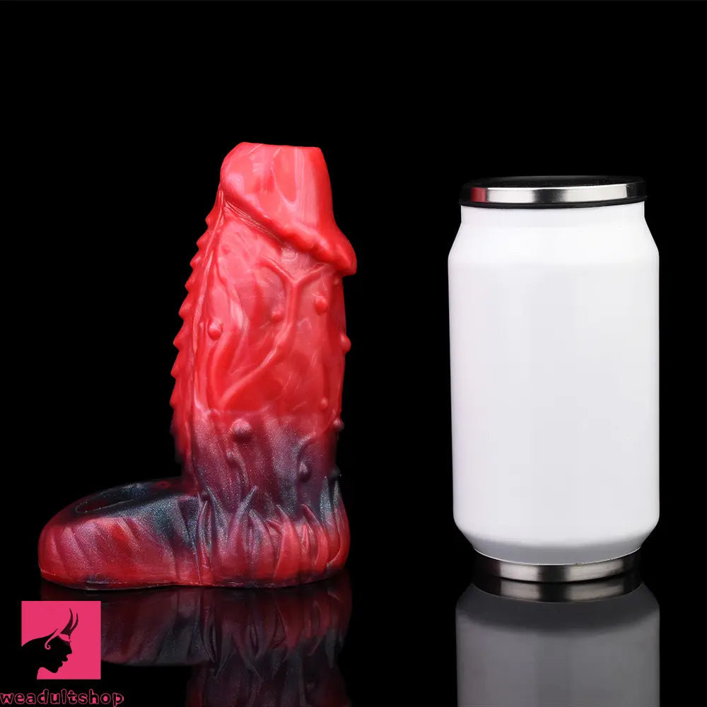 5.78in Silicone Soft Hollow Dildo Built-in keel Vibration Remote Cock Sleeve