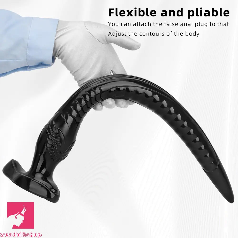 12.2in 16.14in 20.07in Black Super Long Large Out Anal Plug Cock Dildo