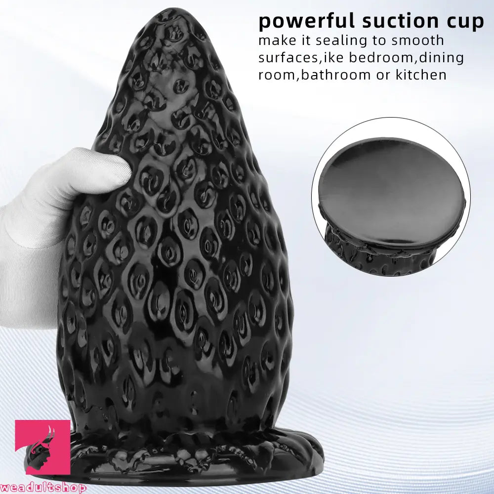 5.9in 8.07in 9.84in Super Thick Strawberry Penis Anal Plug PVC Dildo