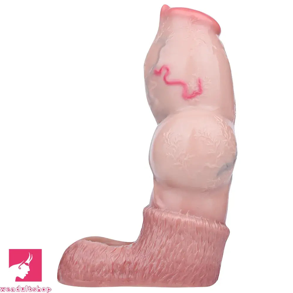 5.66in 6.73in 7.12in Realistic Dog Knot Silicone Dildo Sleeve Highquality Toy