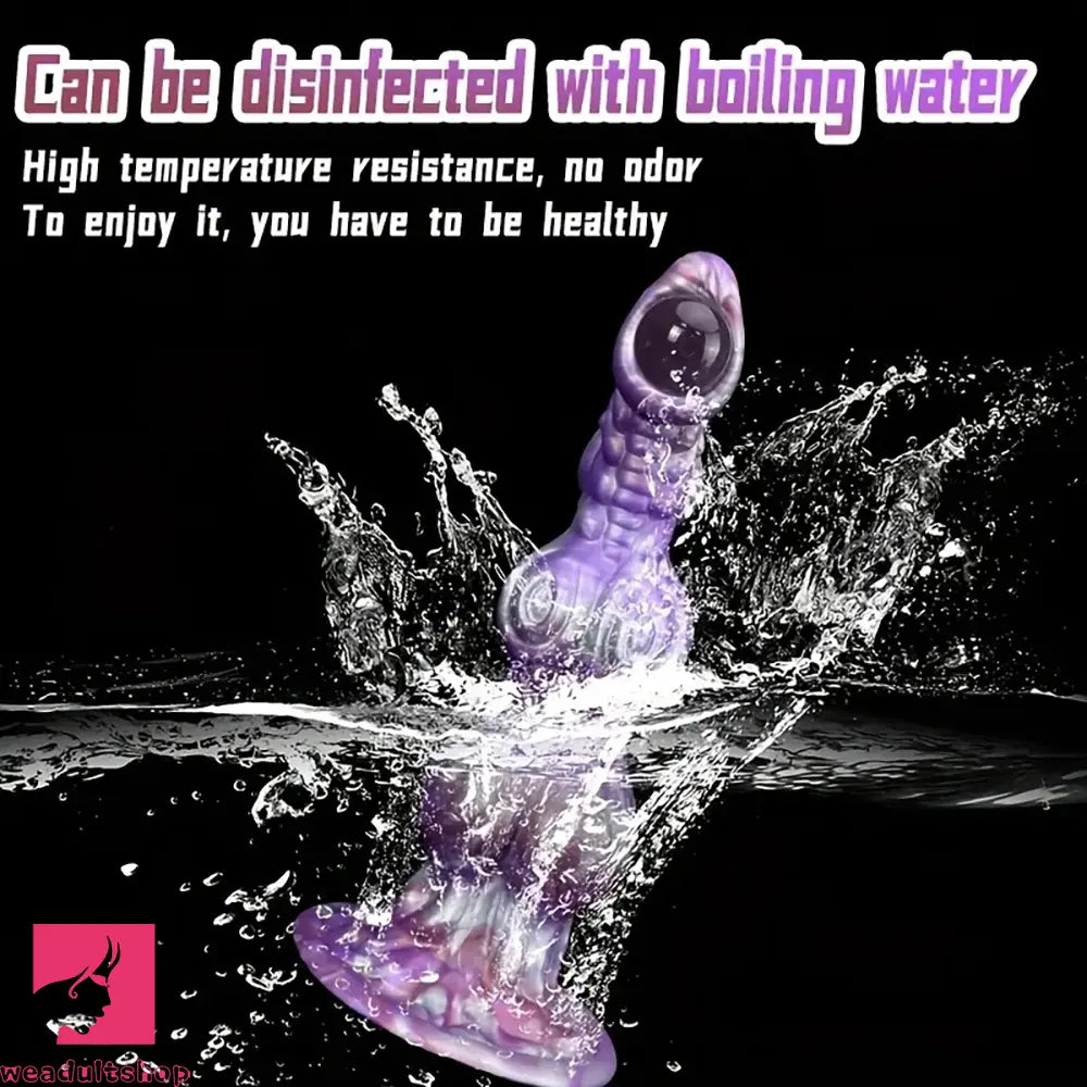 10.23in Liquid Silicone Anal Plug Knot Big Dildo Soft G Spot Massager