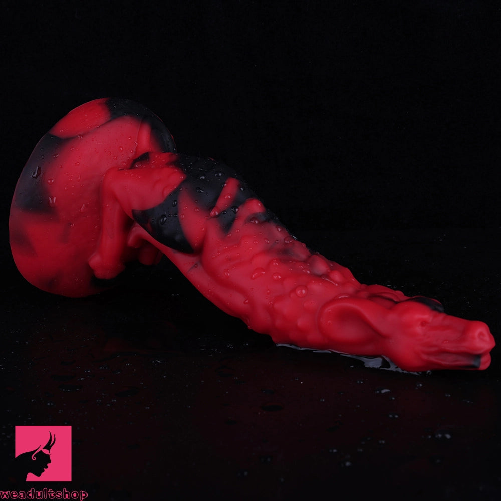 7.28in Pig Glans Silicone Soft Fantasy Dildo Adult Toy Clitoral Stimulator