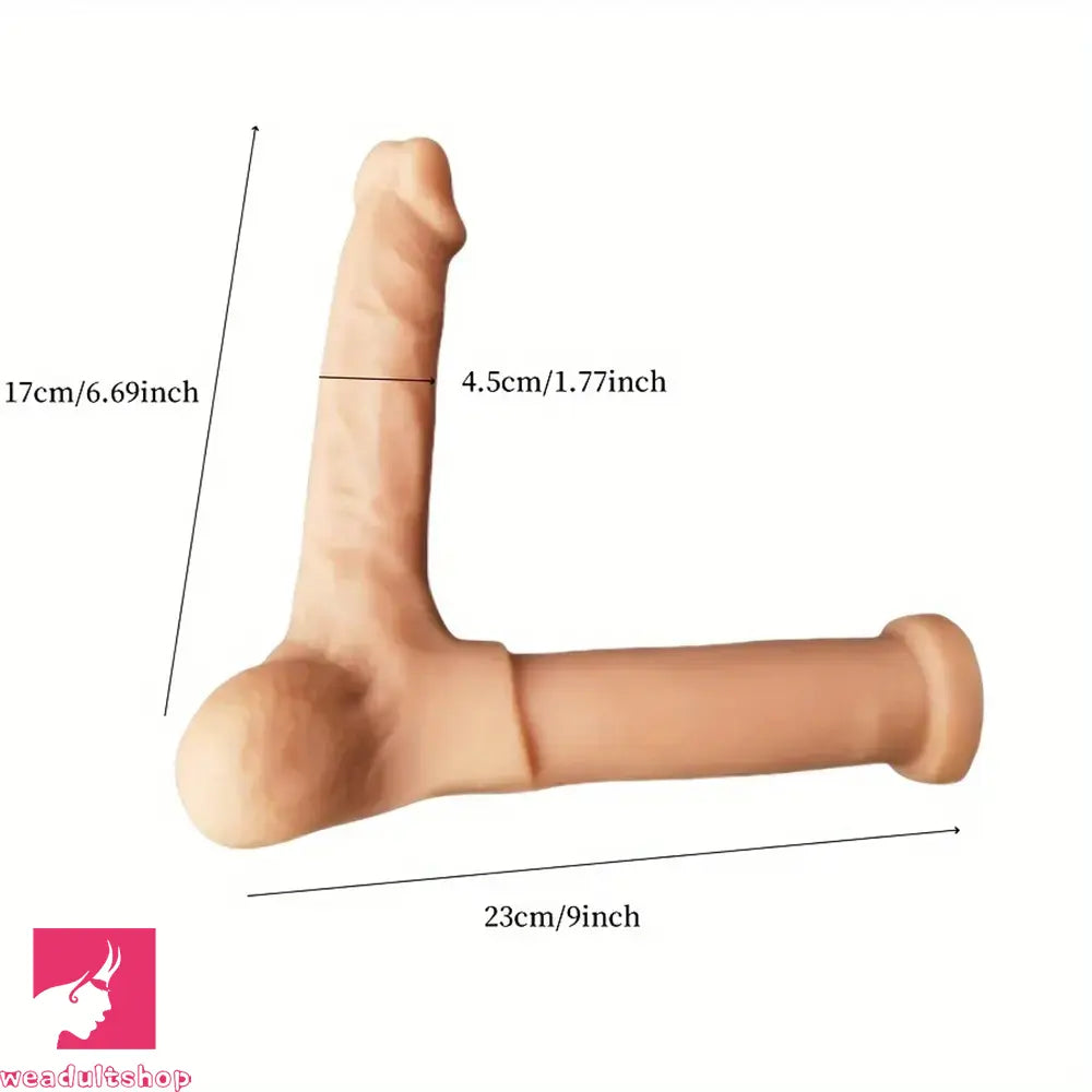 6.69in Realistic Shemale Thick Dildo Penis For Sex Doll Men Women Toy