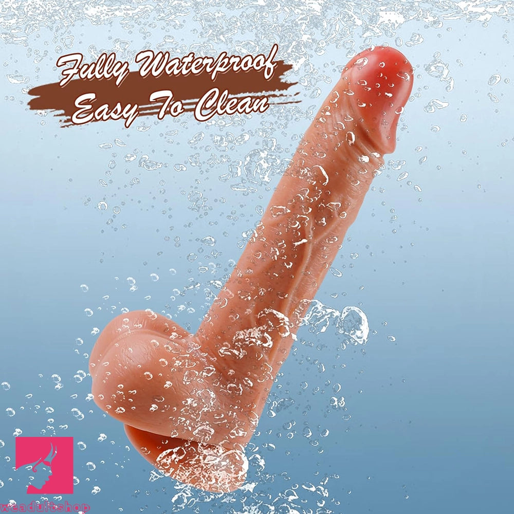 7.48in 8in Silicone Soft Realistic Soft Skin Feeling Dildo For Women Clit