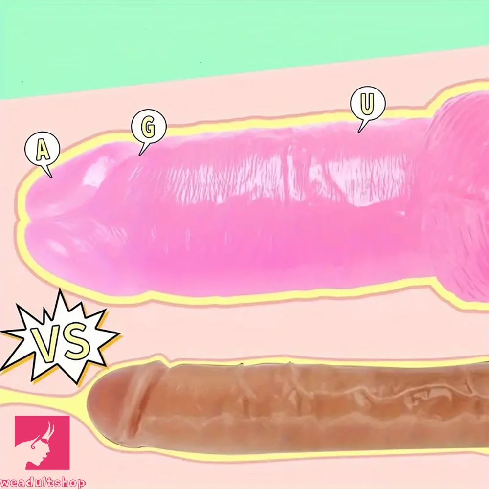 9.5in Real Dildo With Suction Cup Large Thick PVC Sex Toy For G Spot