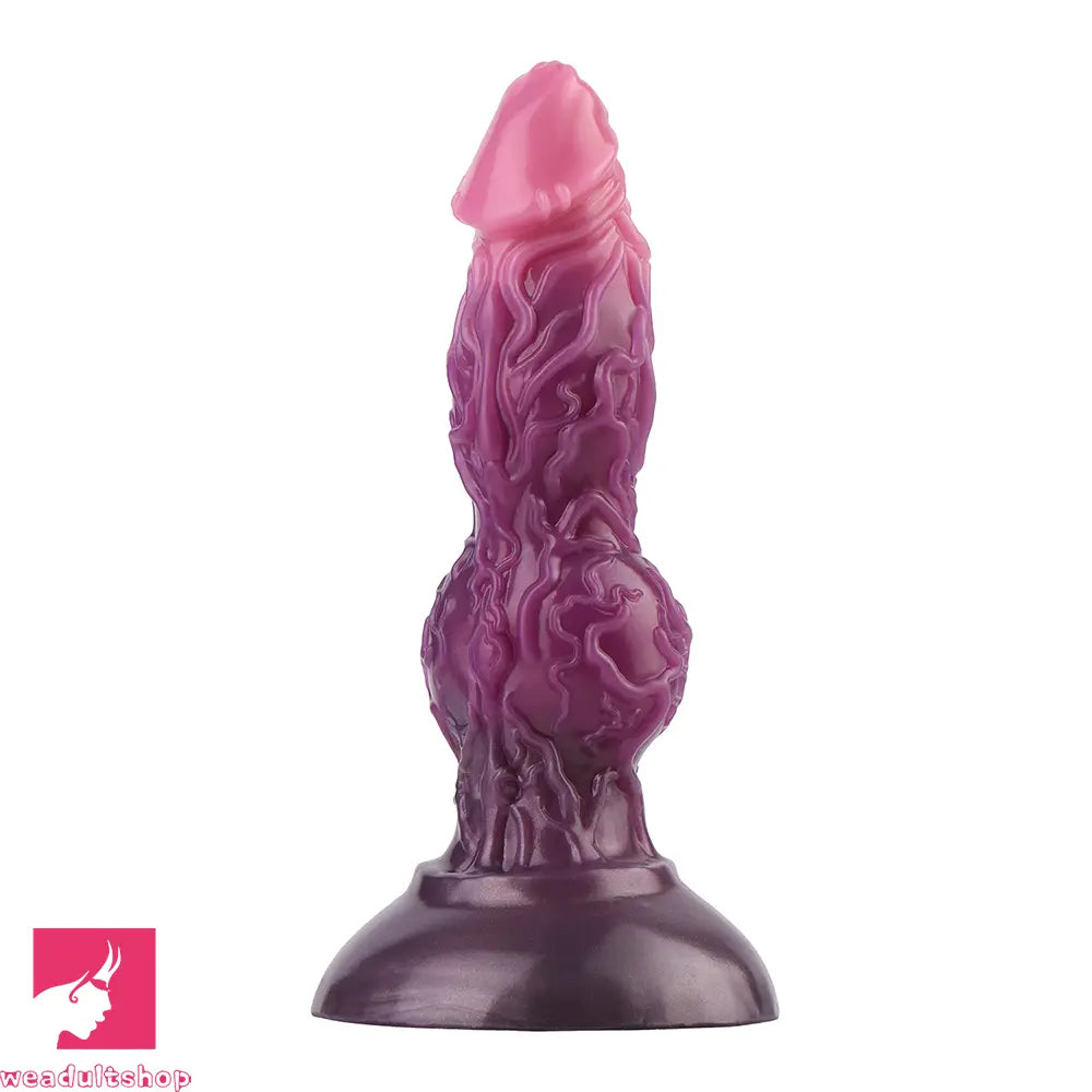 7.24in Fantasy Dog Knot Squeezing Inflatable Alien Penis Dildo For Sex