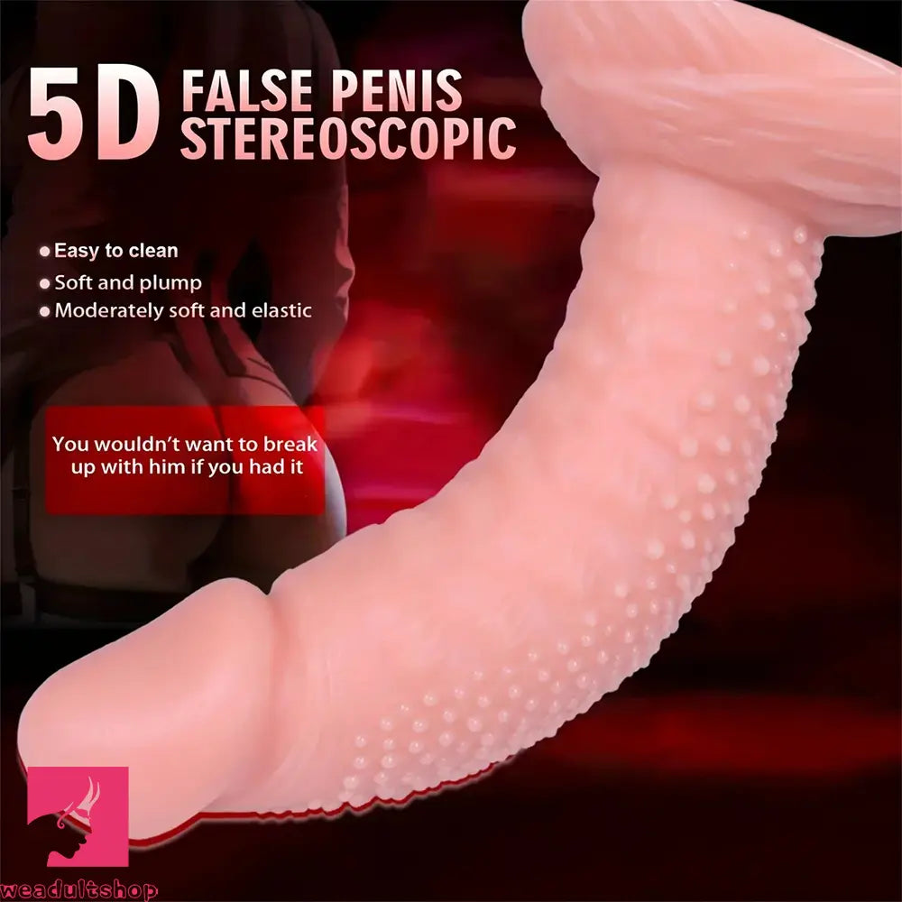 7.08in 8.66in 10.23in 11.81in 13.38in PVC Monster Large Barbed Particles Dildo