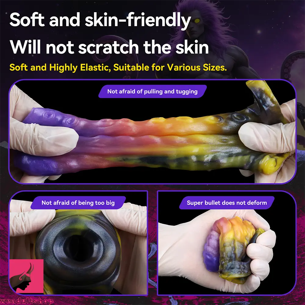 4.72in Zothos Umbrvort Tentacle Silicone Soft Dildo Sleeve Penis Extender