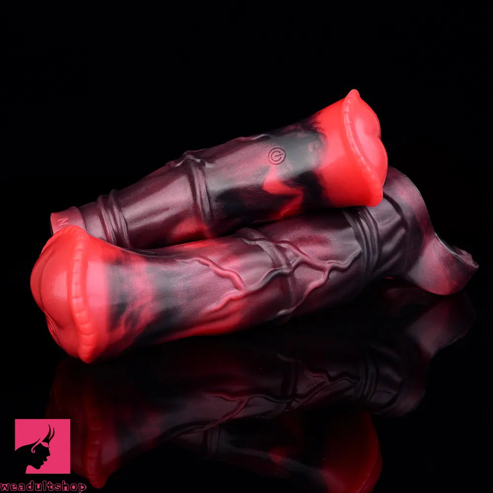 5.58in 7.17in Silicone Horse Dildo Sleeve Vibrating Hollow Waterproof Dildo