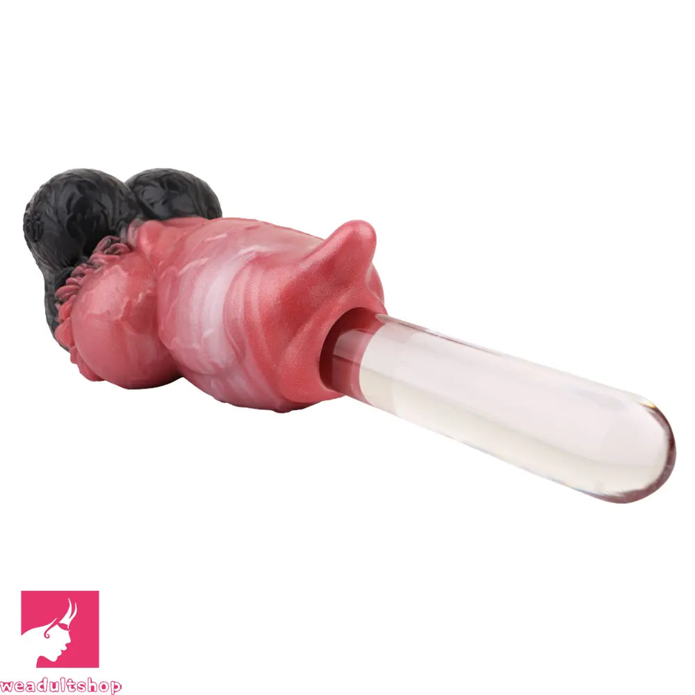 6.88in Dog Knot Dildo Male Masturbator Silicone Soft Fantasy Odd Penis