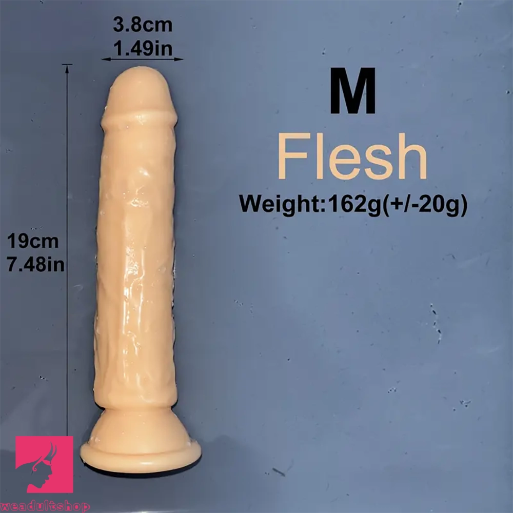 6.1in 6.7in 7.48in 8.26in 9.05in Soft Realistic Jelly Transparent Prostate Dildo