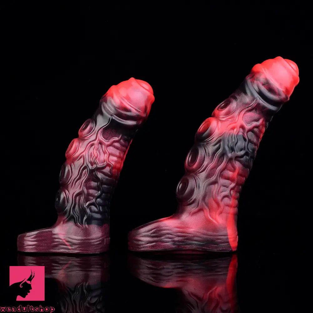 5.98in 7.09in Silicone Tentacle Sleeve Knot Vibrating Hollow Female Dildo