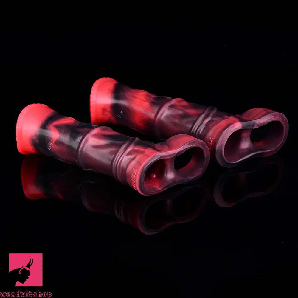 5.58in 7.17in Silicone Horse Dildo Sleeve Vibrating Hollow Waterproof Dildo