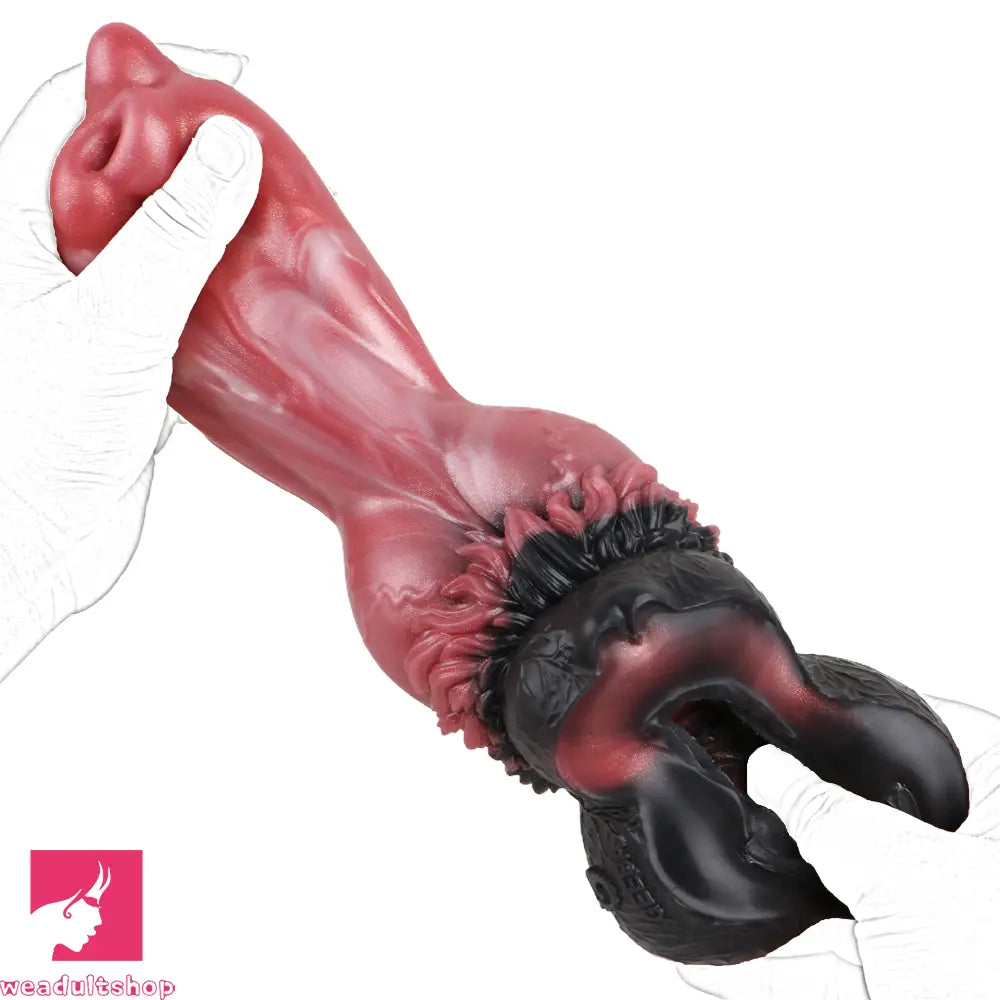6.88in Dog Knot Dildo Male Masturbator Silicone Soft Fantasy Odd Penis