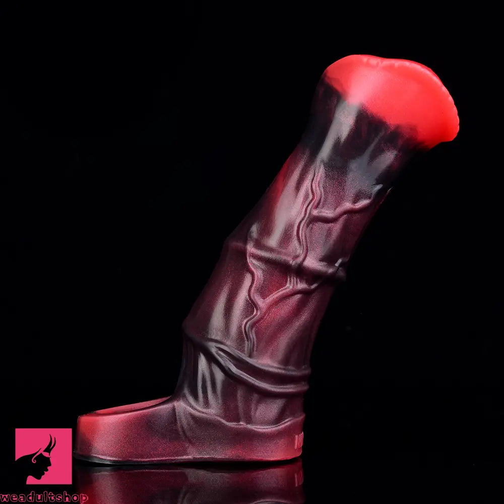 5.58in 7.17in Silicone Horse Dildo Sleeve Vibrating Hollow Waterproof Dildo
