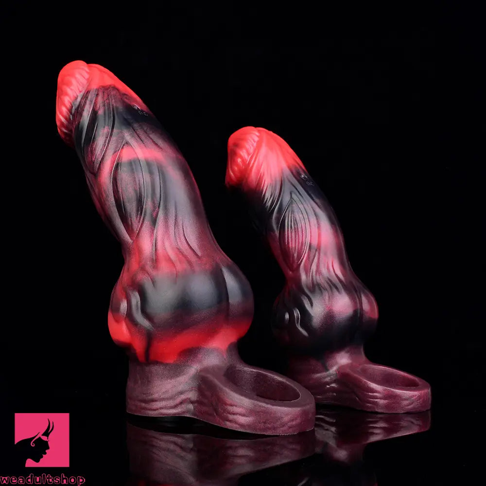 5.91in 7.17in Silicone Cock Sleeve Soft Vibrating Hollow Fantasy Penis Dildo