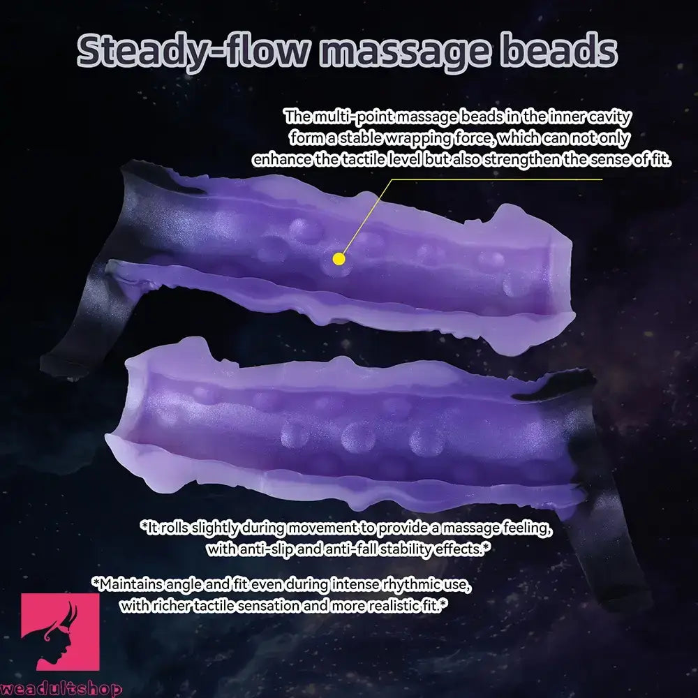 4.44in 6.06in 7.32in Horse Cock Dildo Sleeve Odd Spiked Knot Creature Sleeve