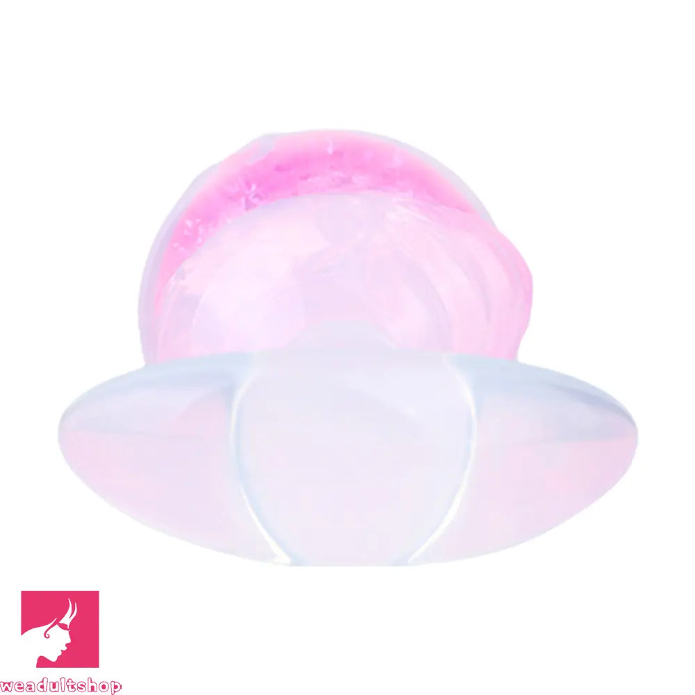 5.63in Luminous Silicone Anal Beads Dildo Anal Cock Toy With Anchor