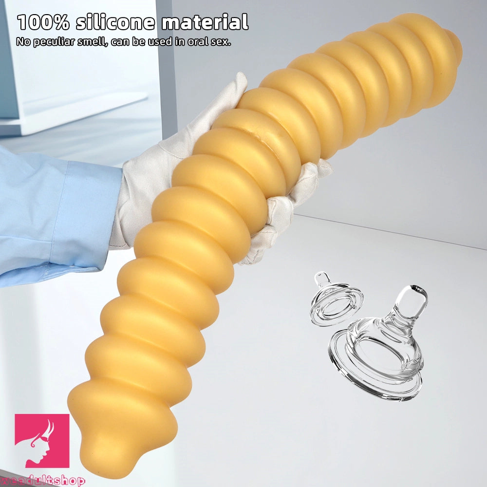 19.68in Silicone Long Large Double Head Threaded Fat Anal Plug Cock Dildo