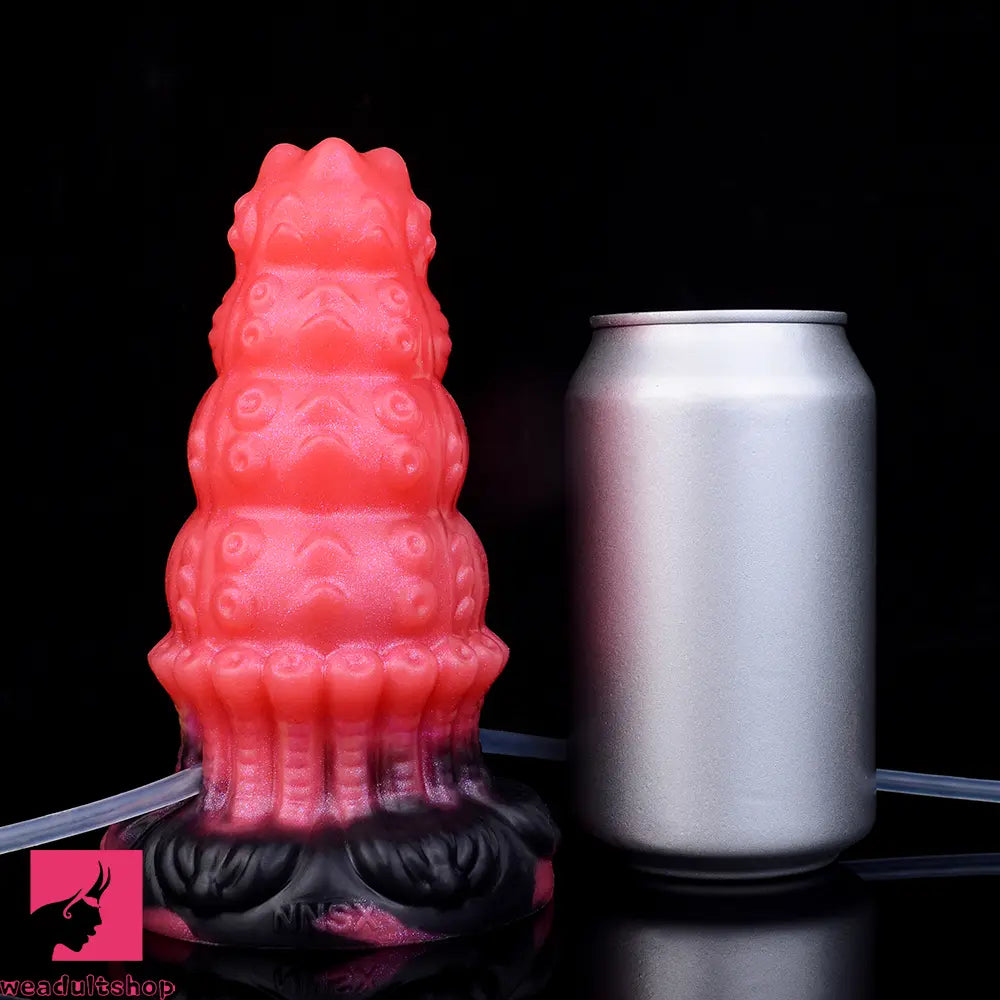 5.83in Fantasy Odd Silicone Soft Inflatable Spraying Water Dildo Butt Plug