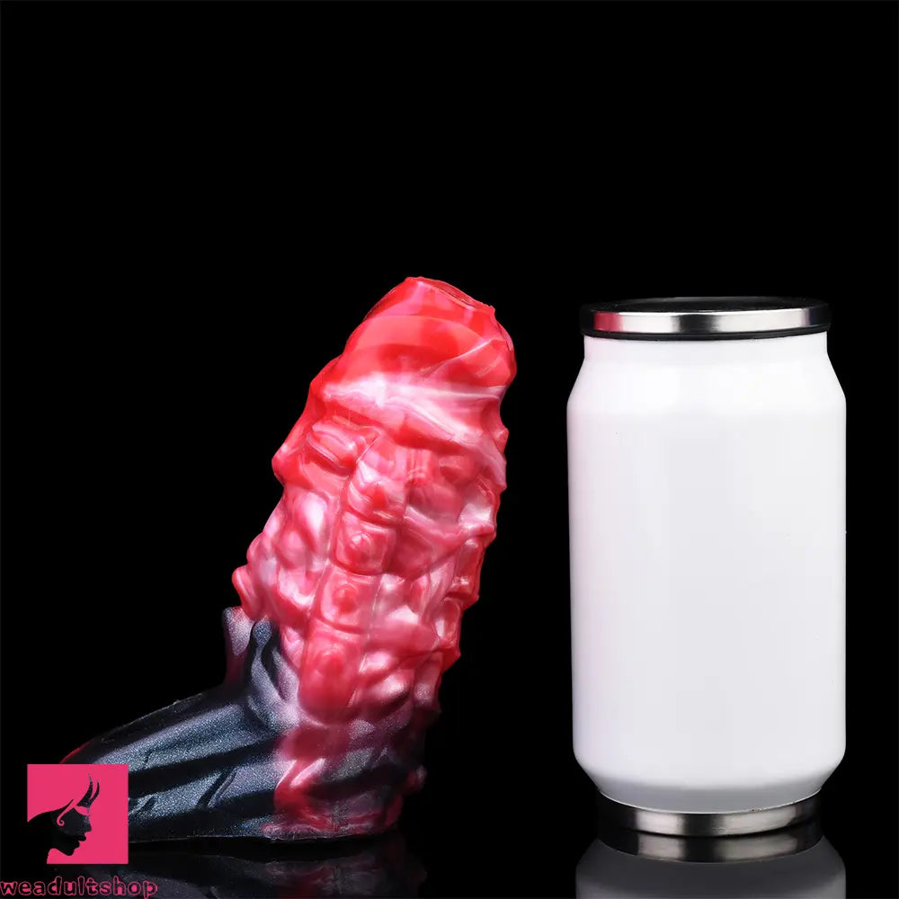 5.82in Weird Floppy Hollow Dildo Built-in keel Vibration Remote Penis Sleeve