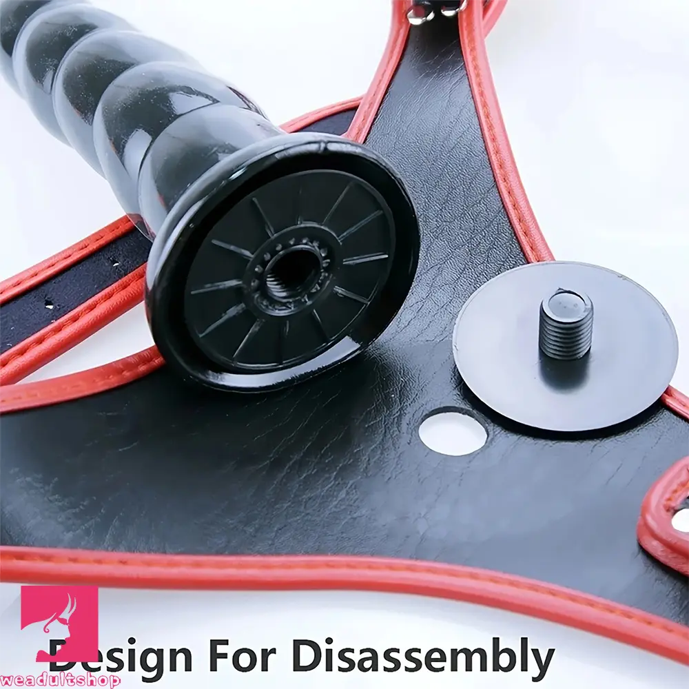 5.12in 5.91in 7.28in Three Heads Female Wear Lifelike Strap on Dildo Panty