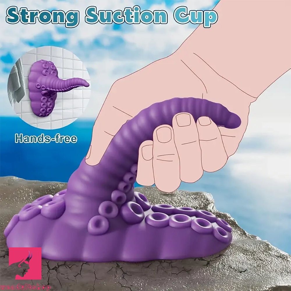 4.67in Fantasy Tentacle Dildo Vibrator With 10 Modes For G Spot Penis