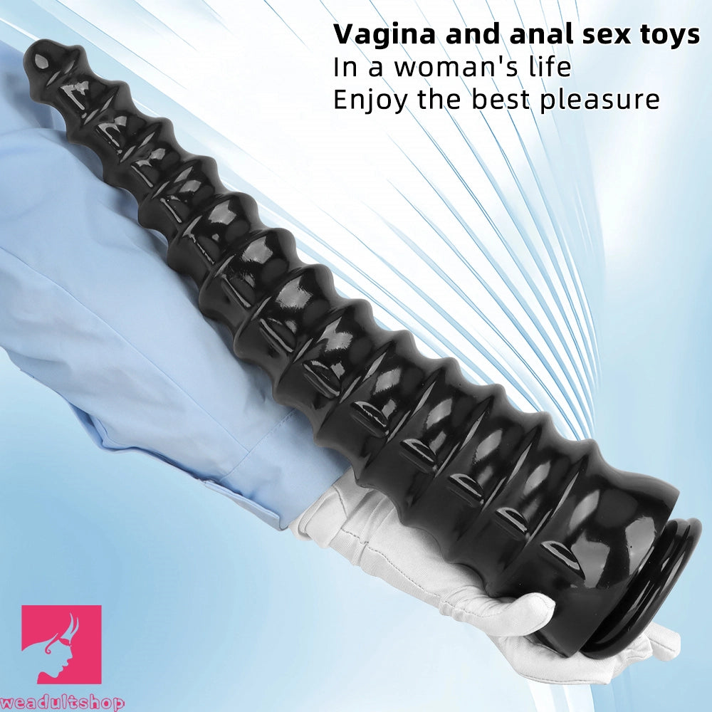10.82in 13.38in 16.73in Super Large Black Anal Plug Dildo For Adult Women