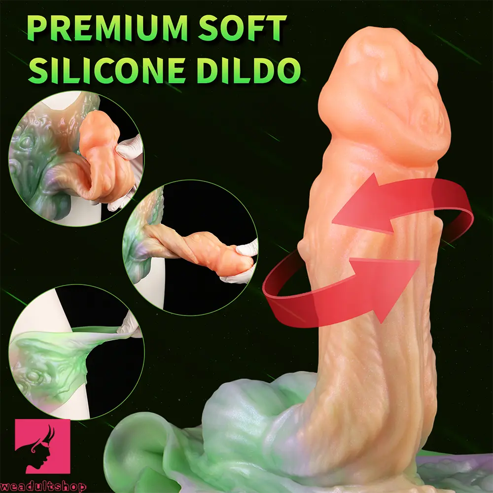 8.26in Monster Fantasy Hollow Dildo Harness Pants Strap on Spiked Dildo