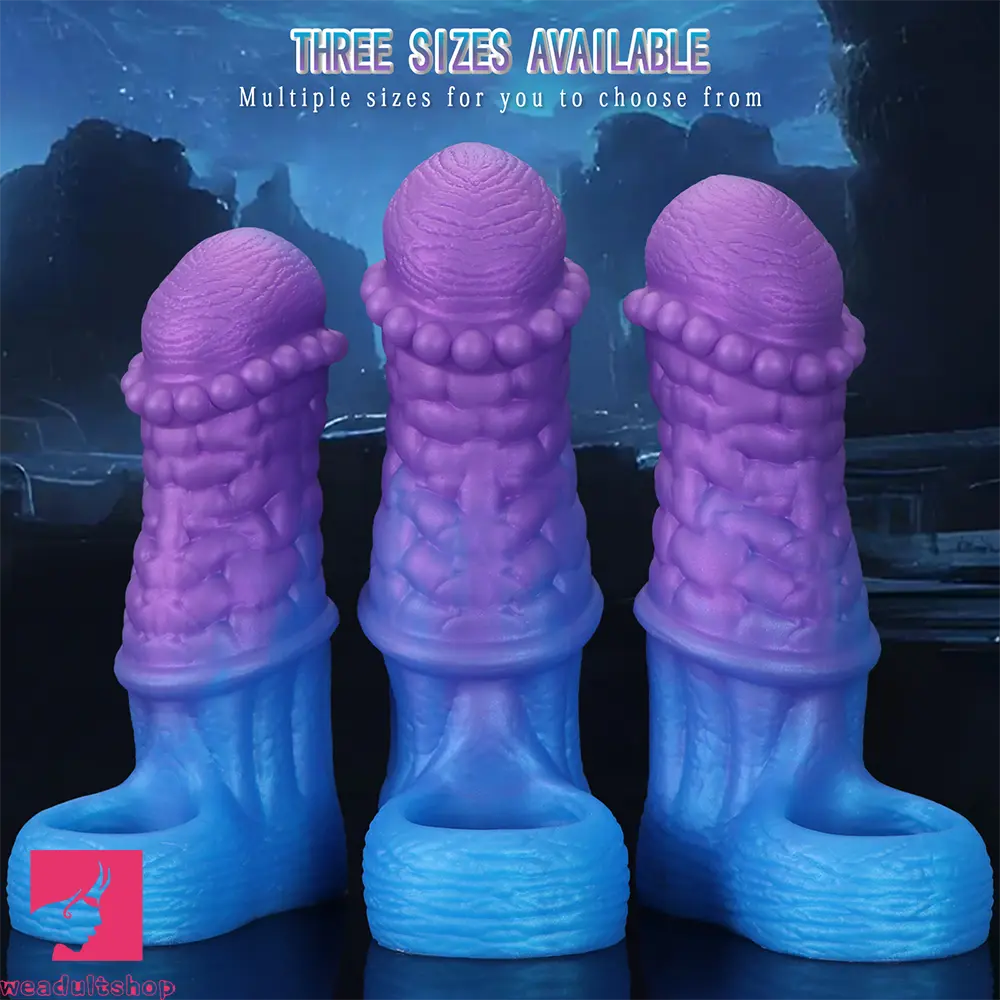 5.9in 6.29in 6.69in Hollow Spiked Horse Dildo Sleeve For Prostate Real Love