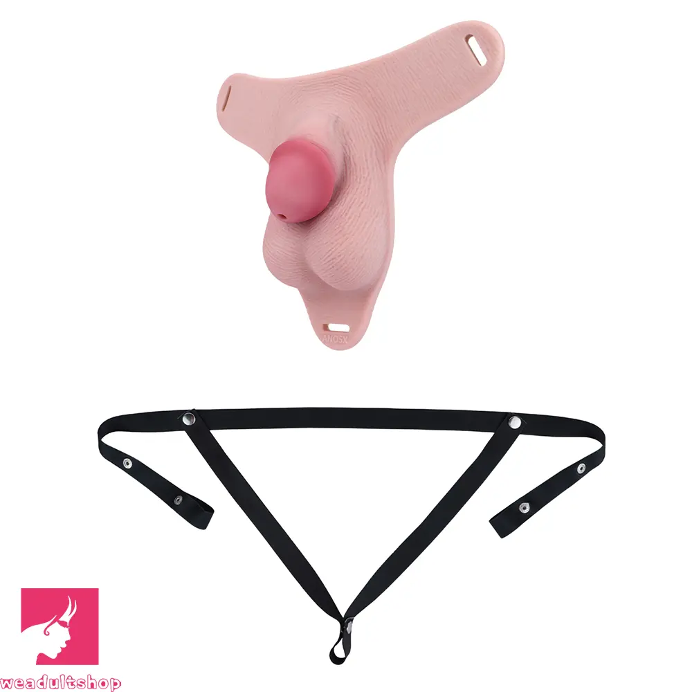 3.34in Real Hollow Chastity Cage Dildo For Prostate Hands-free Using Sex