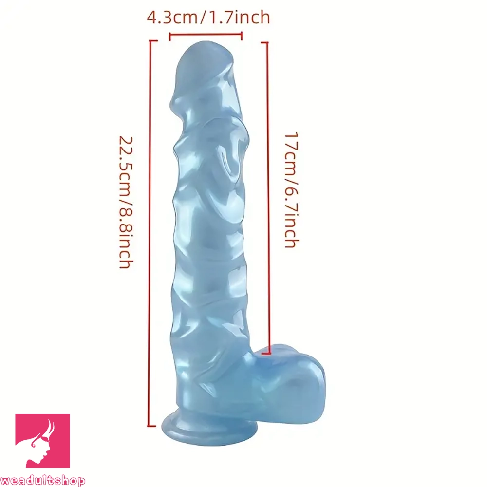 8.8in Realistic Dildo Soft PVC Material G-Spot Big Anal Play Cock Toy