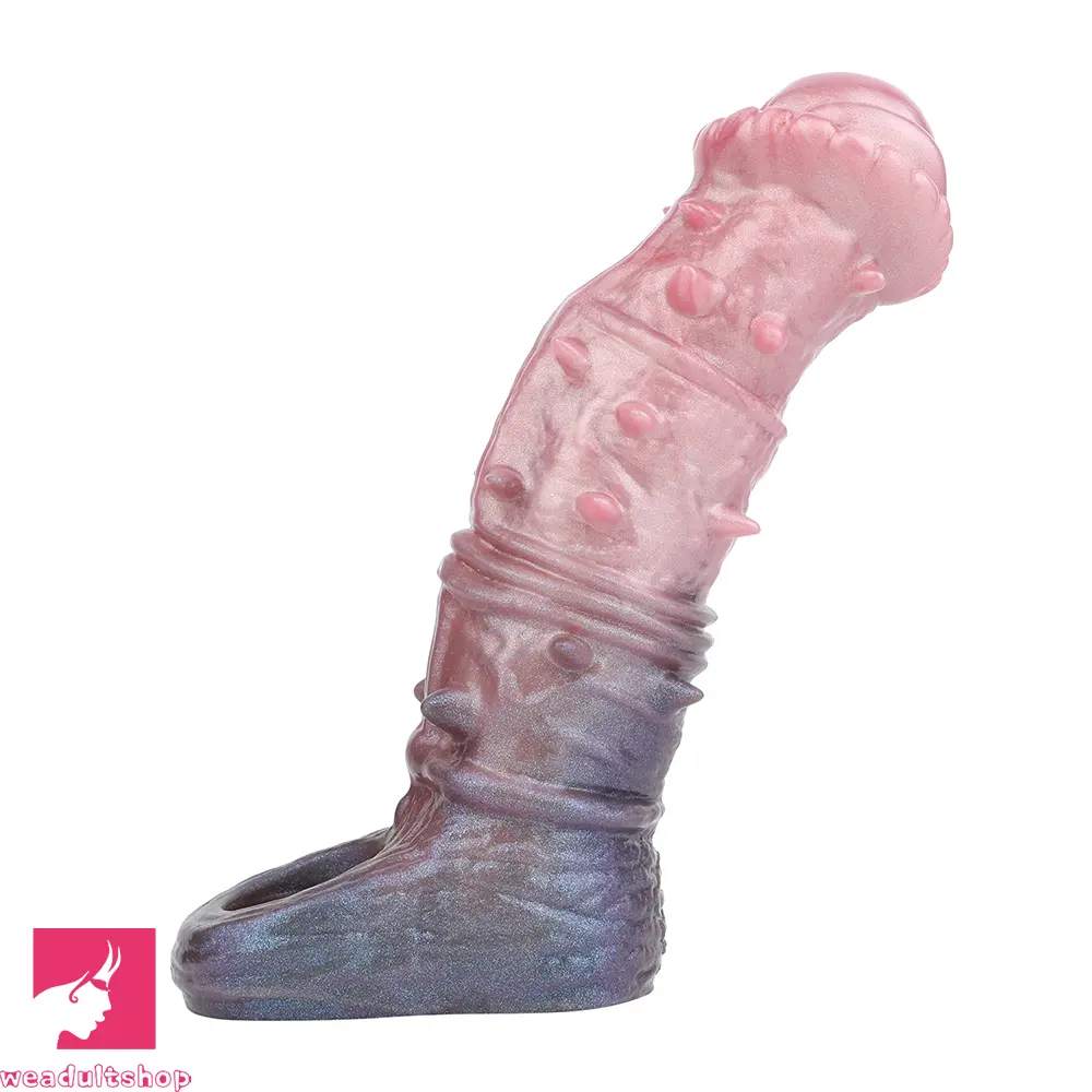 7.48in Spiked Horse Cock Sleeve Dildo Fantasy Penis Extender Cock