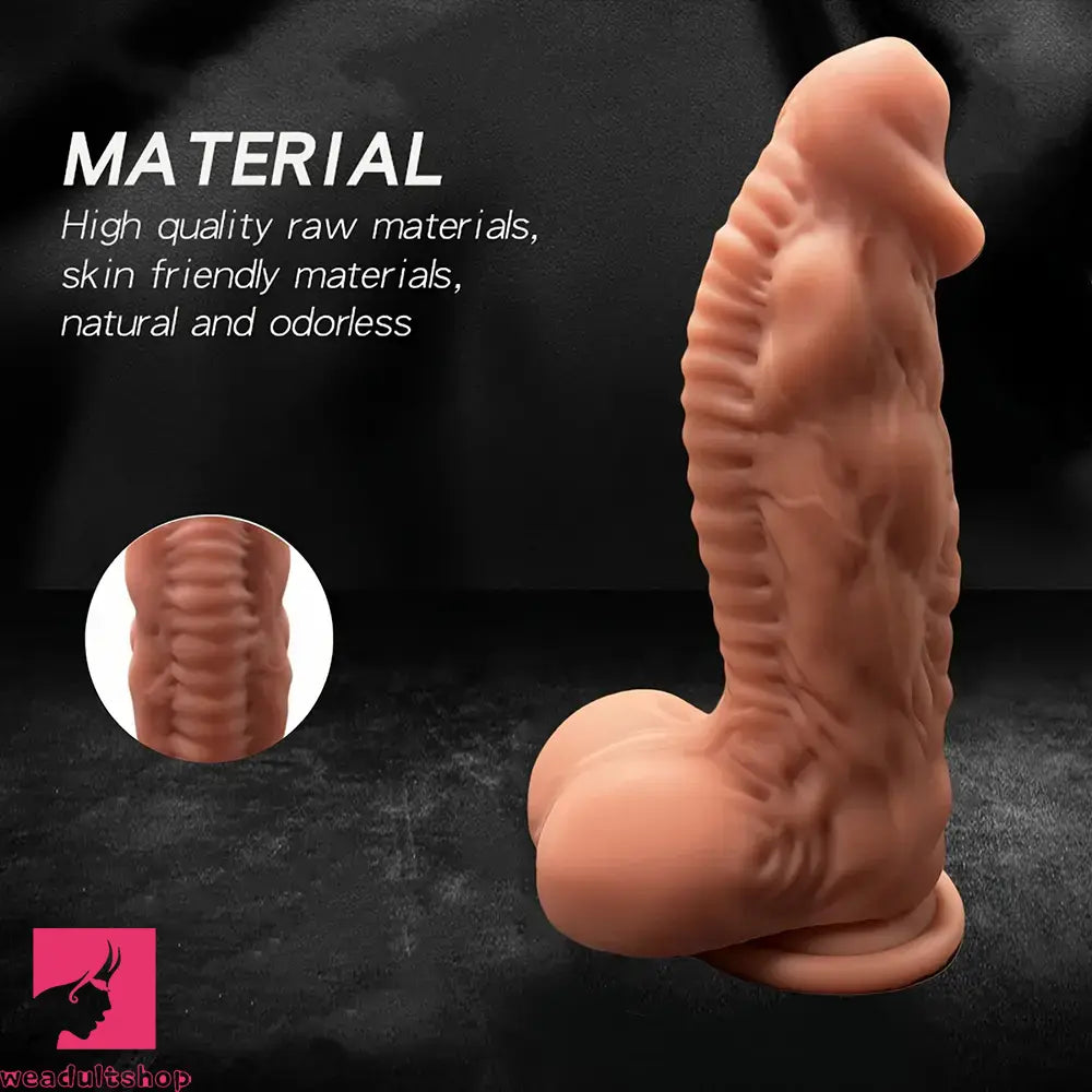 7.08in Alien Simulation Liquid Silicone Odd Masturbator Massage Dildo