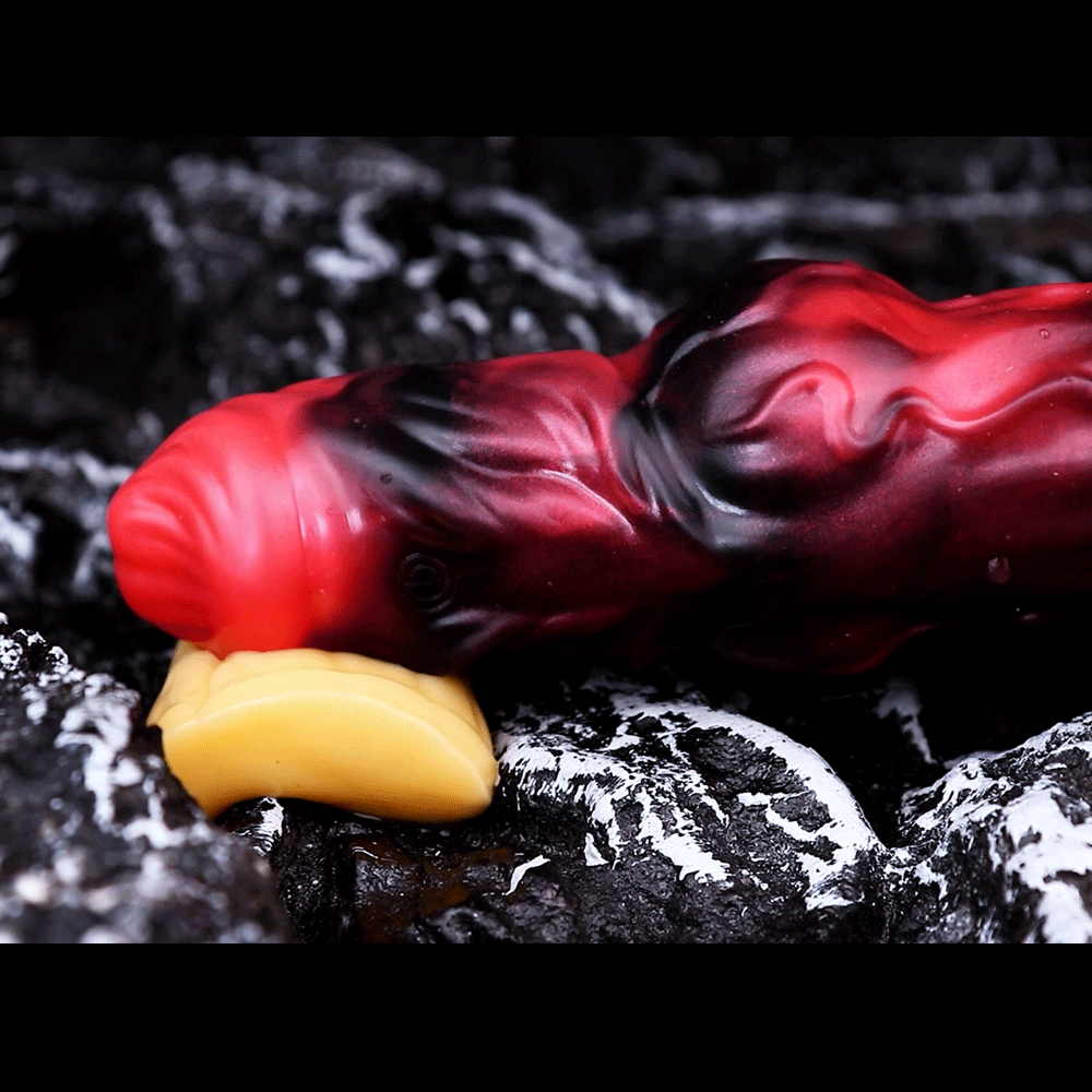 5.91in Silicone Dog Cock Sleeve Knot Dildo Vibrating Dildo With Cock Ring