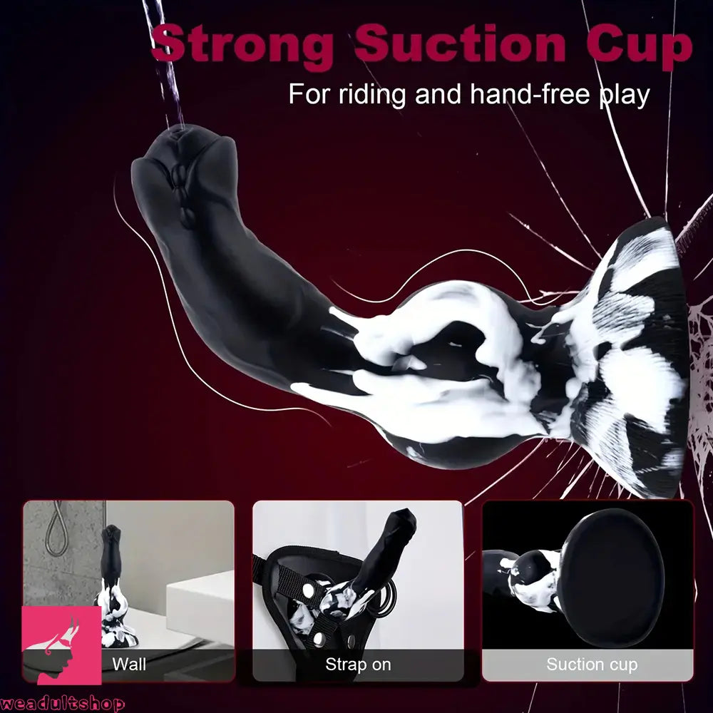 8.1in Realistic Silicone Squirting Dildo Beginner Knot Ejaculating Dog Dildo