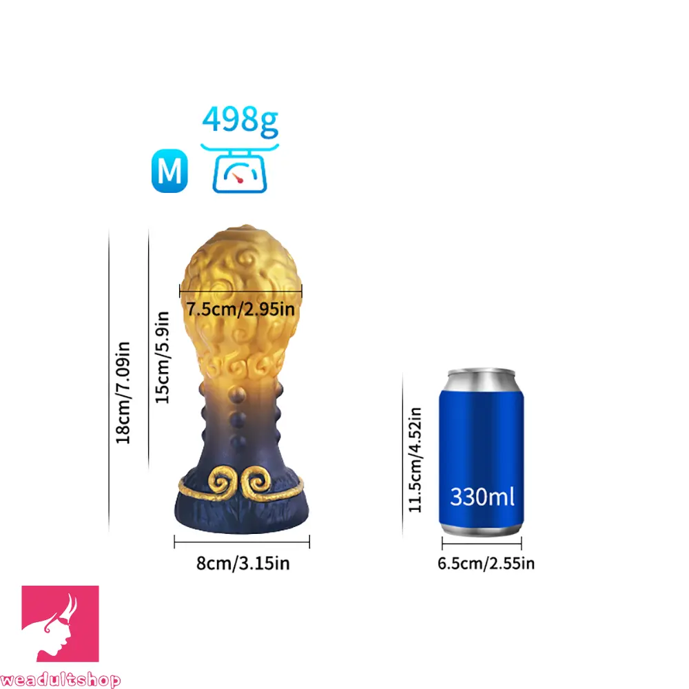 Liquid Silicone Fantasy Creature Cock Dildo Anal Plug Prostate Clit Massager