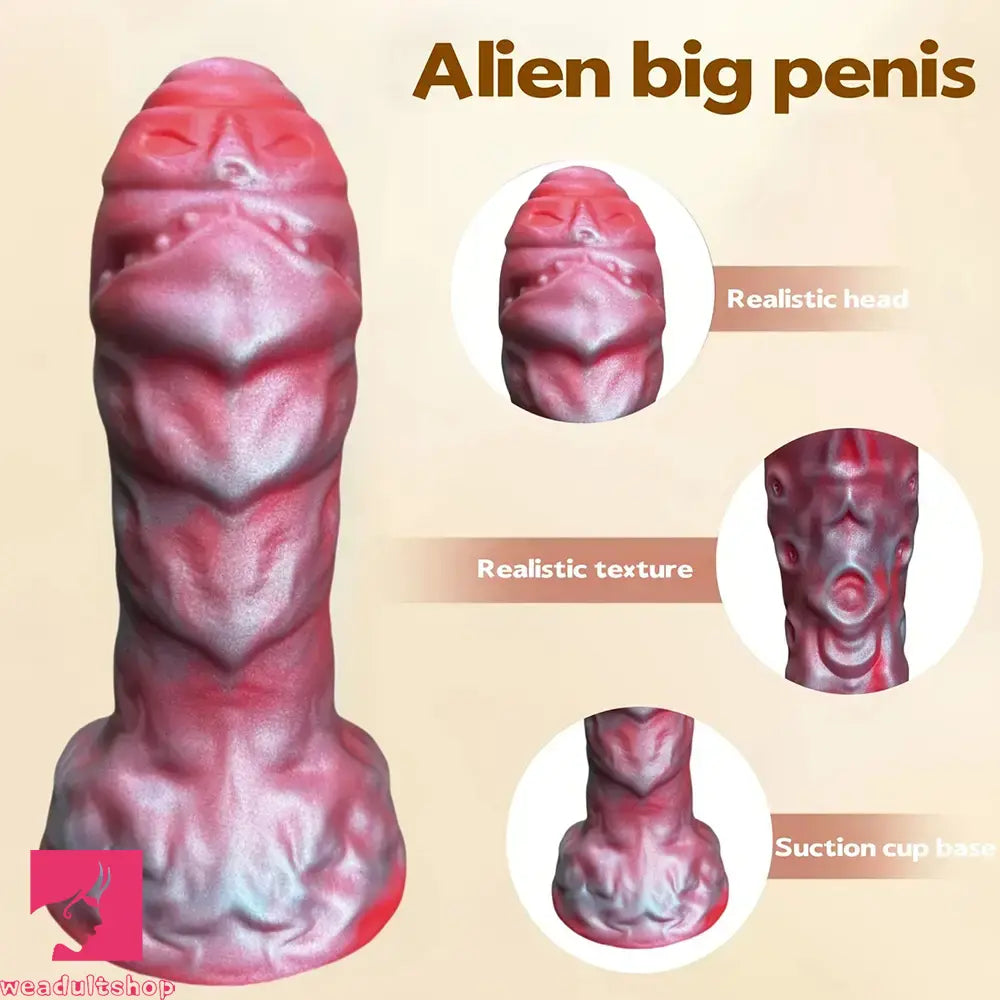 6.89in Thick Liquid Silicone Simulation Odd Fantasy Monster Creature Dildo