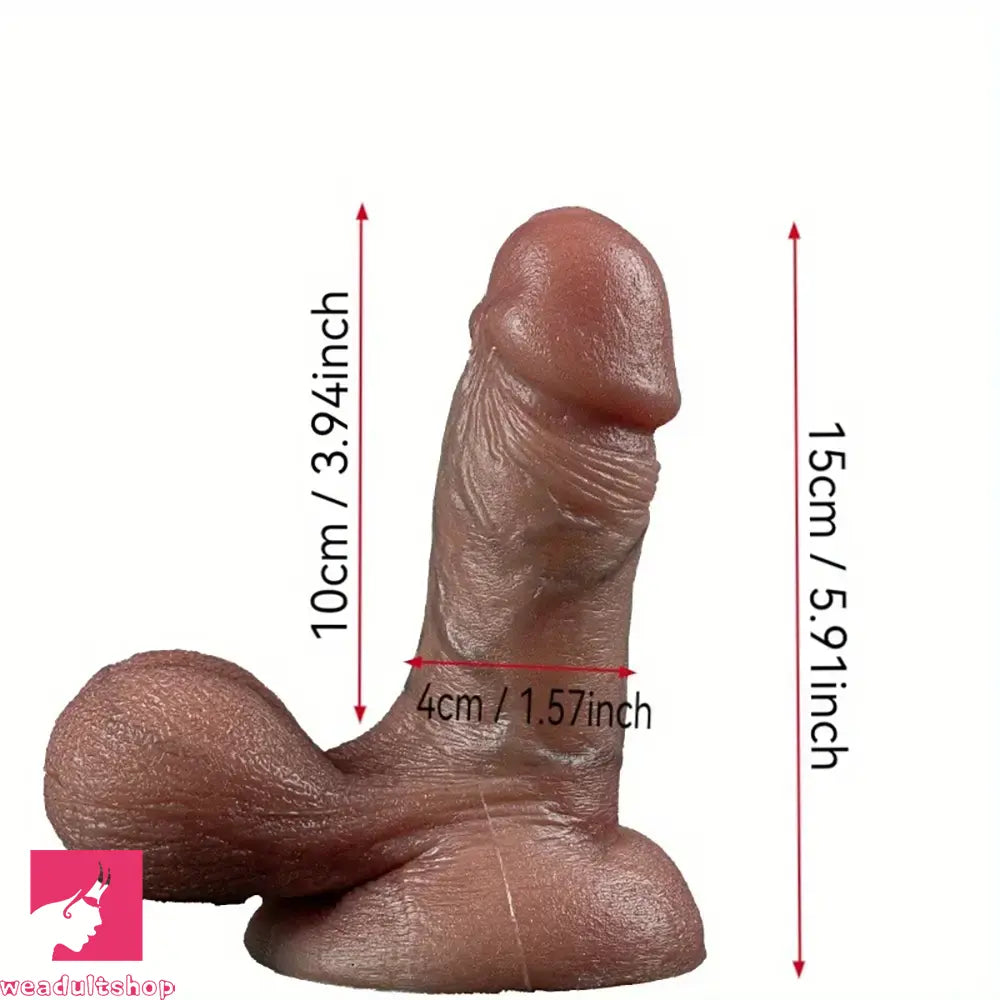 5.91in 9.06in 9.84in Realistic Female Silicone Large Soft Dildo Couple Toy