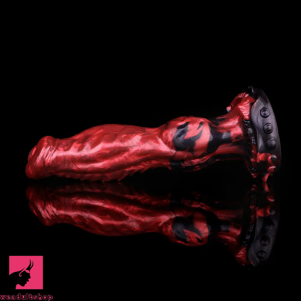8.46in Knotted Silicone Big Animal Monster Odd Dildo Orgasm Cock