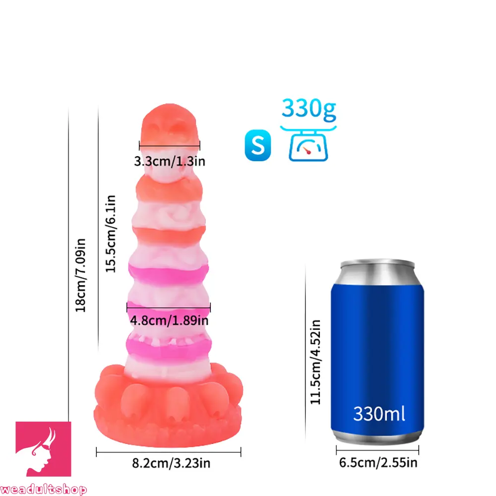 Silicone Realistic Fantasy Colorful Monster Soft Cock Dildo For Men Sex