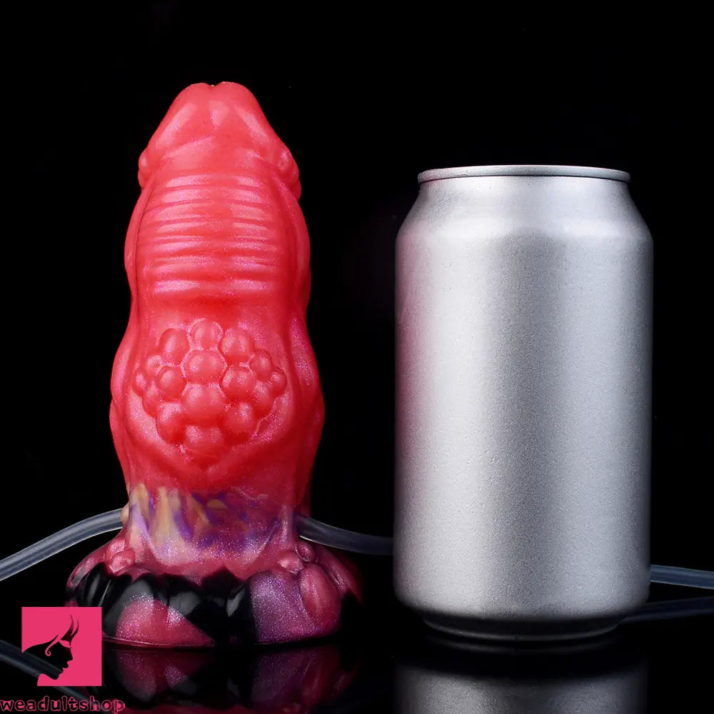 5.51in Fantasy Odd Silicone Soft Inflatable Spraying Water Dildo For Anus
