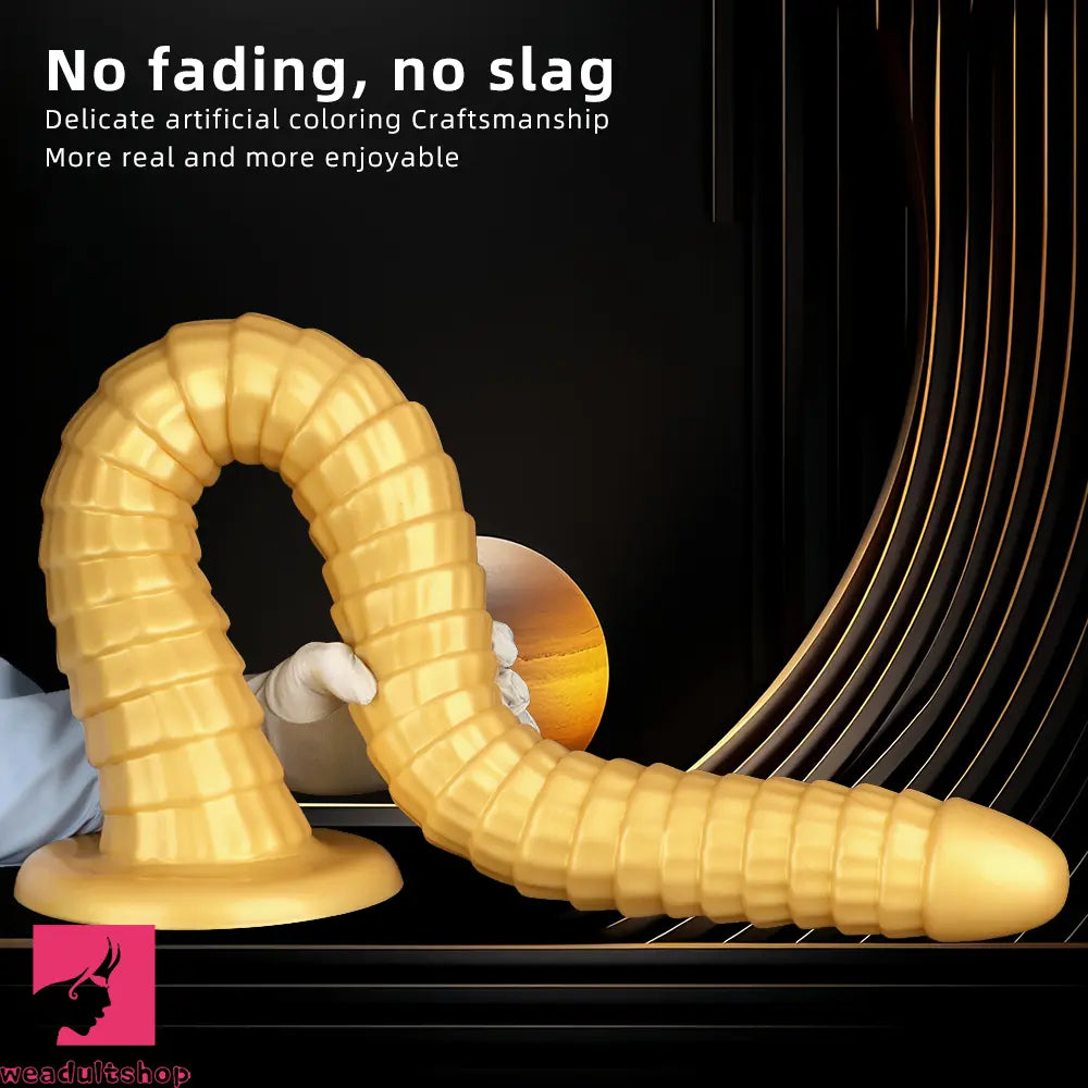 31.5in Golden Silicone Soft Huge Long Masturbator For Women Cock Dildo