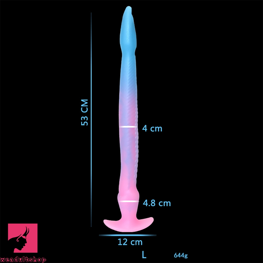 12.2in 15.94in 20.87in Snake Long Huge Animal Luminous Dildo For Prostate